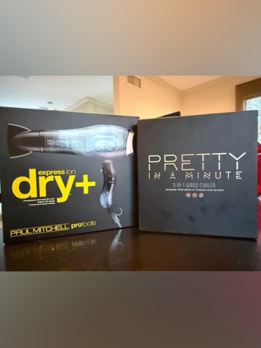Paul Mitchell Hair Dryer and Pretty in a Minute 3 in1 Wand Curler